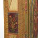 Rustic Farmhouse Antique Original Folk Art Painted Bridal Cabinet
