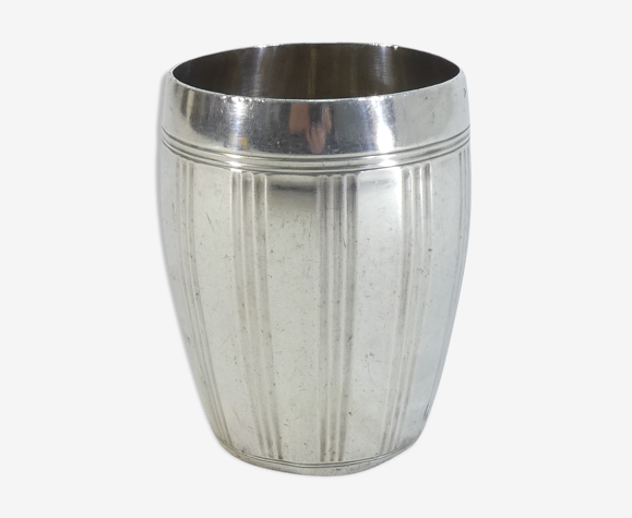 Timbale Art deco en argent massif minerve 1er titre