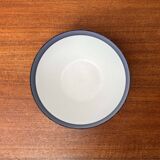 Modern blue enamel bowl from the mid-century by Kaj Franck for Finel, Finland, 1960s.