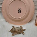 Set 6 hollow plates powder pink