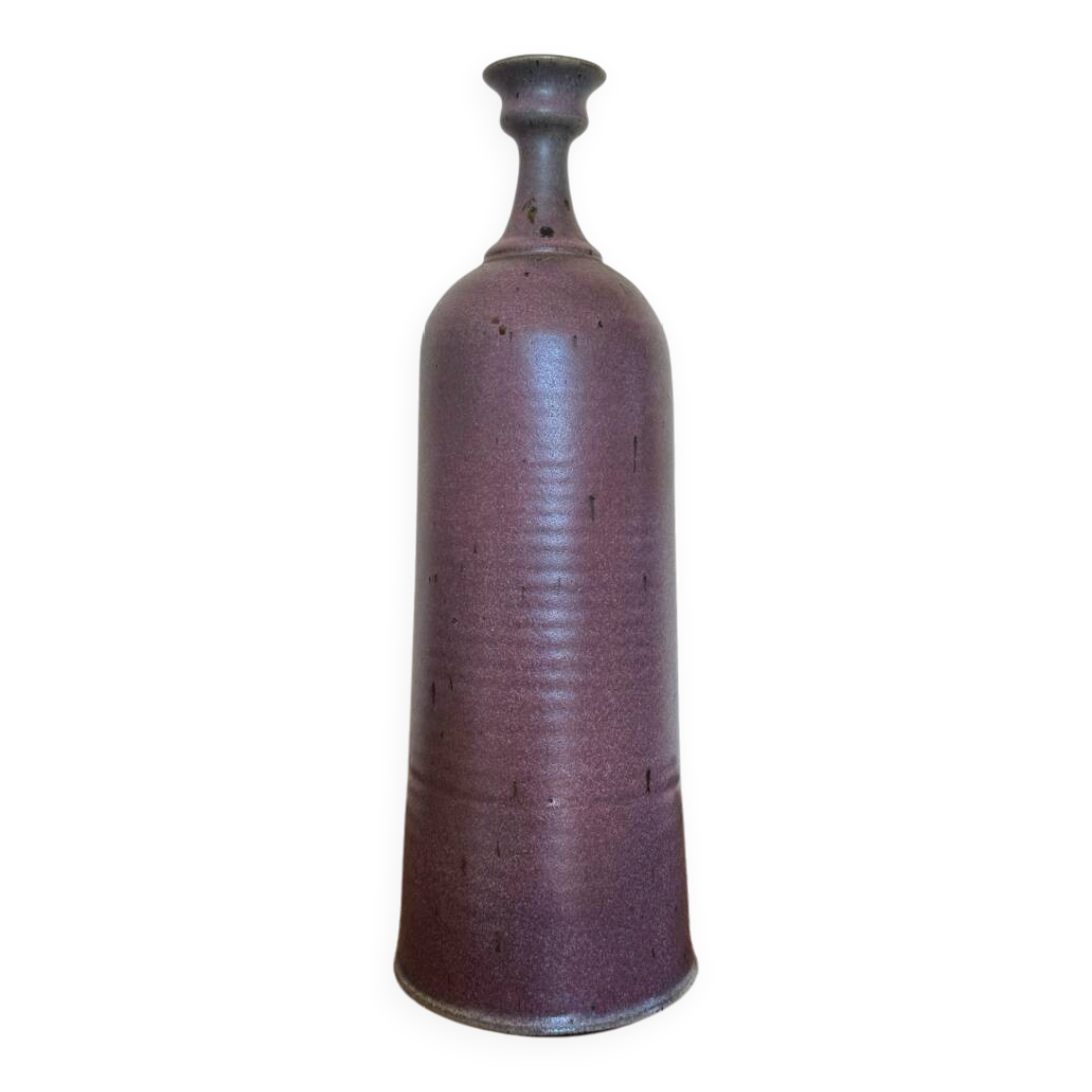 Christian Deville purple stoneware vase