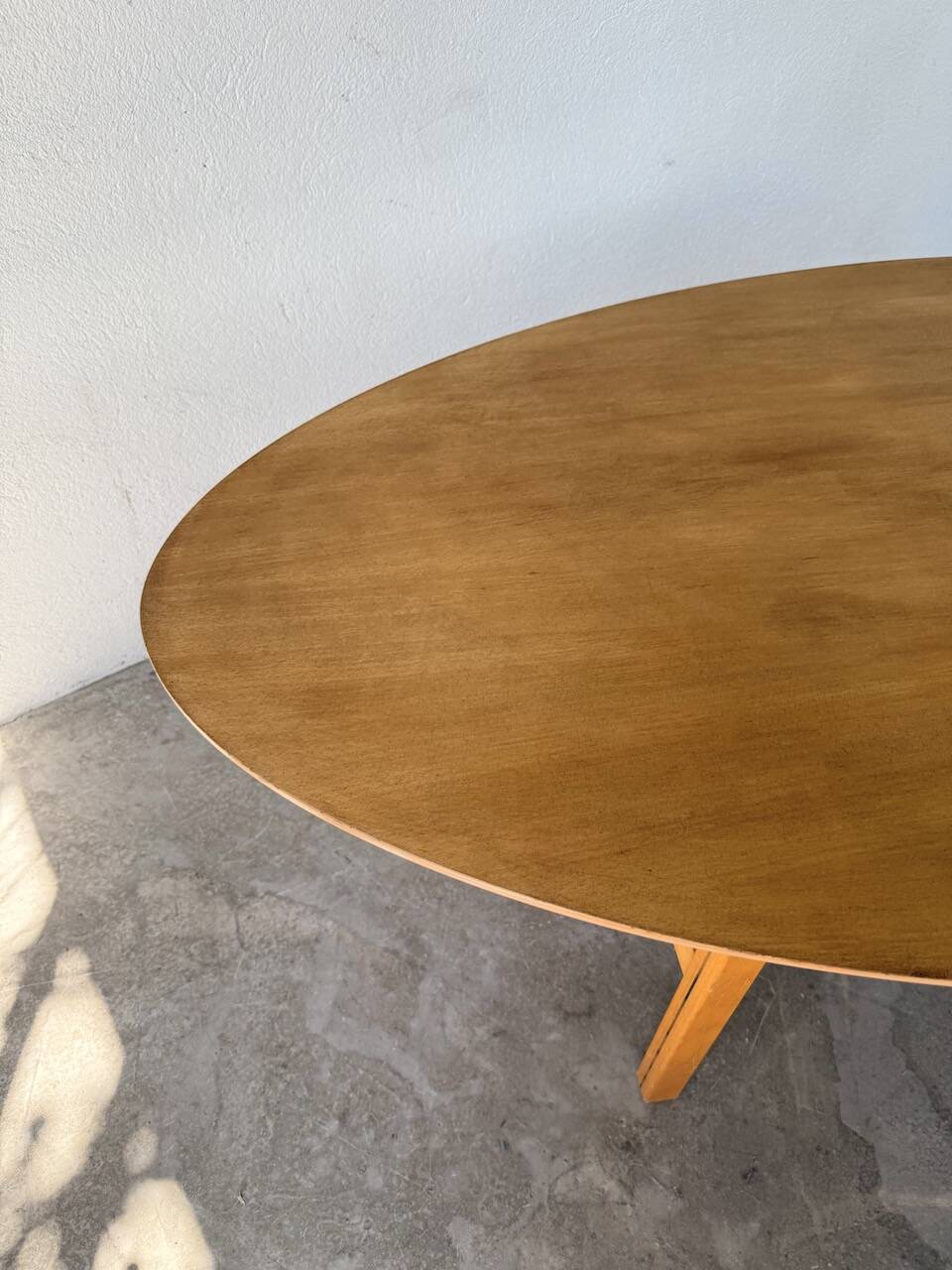 Oval coffee table beech 1980 Aalto Ikea