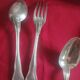 set of antique Cristofle cutlery model Chinon violin