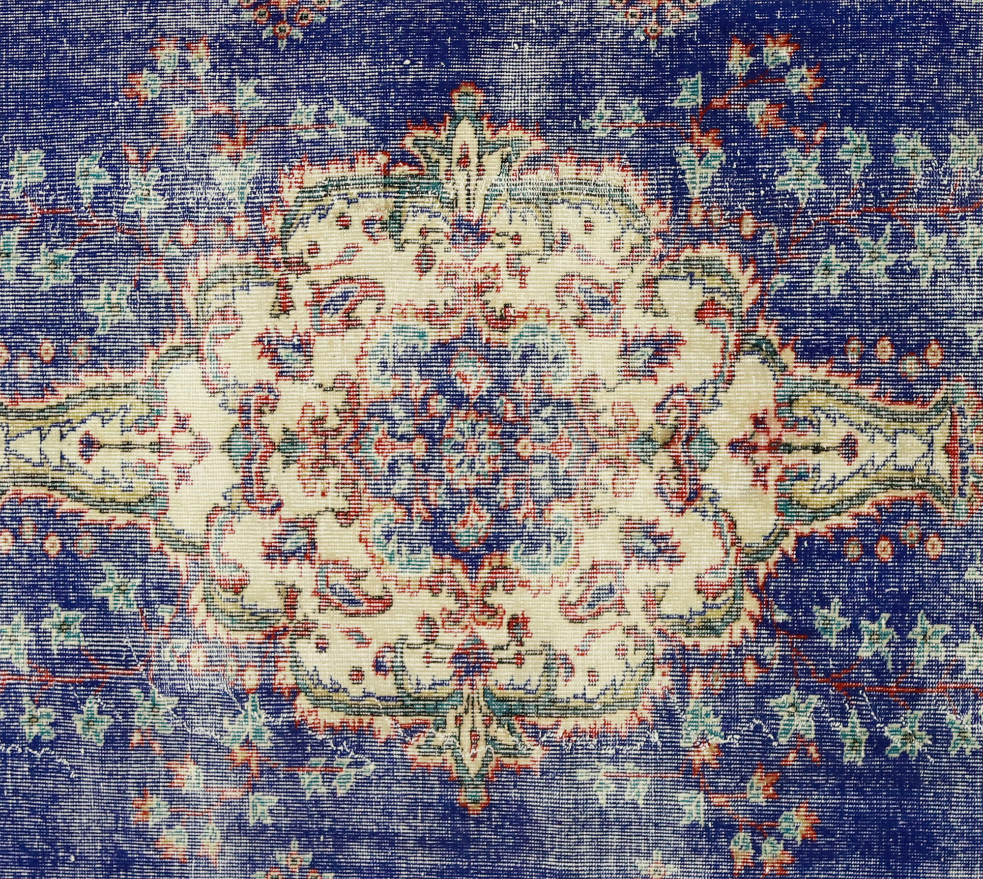 Anatolian handmade vintage rug 262 cm x 172 cm