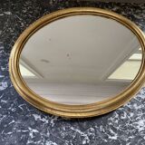 Oval Gold Mirror 1960 31x39cm