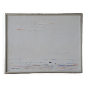 Ragnar Andersson, Strandljus, huile sur toile, 1989, encadré