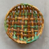 Ceramic braided fruit cup