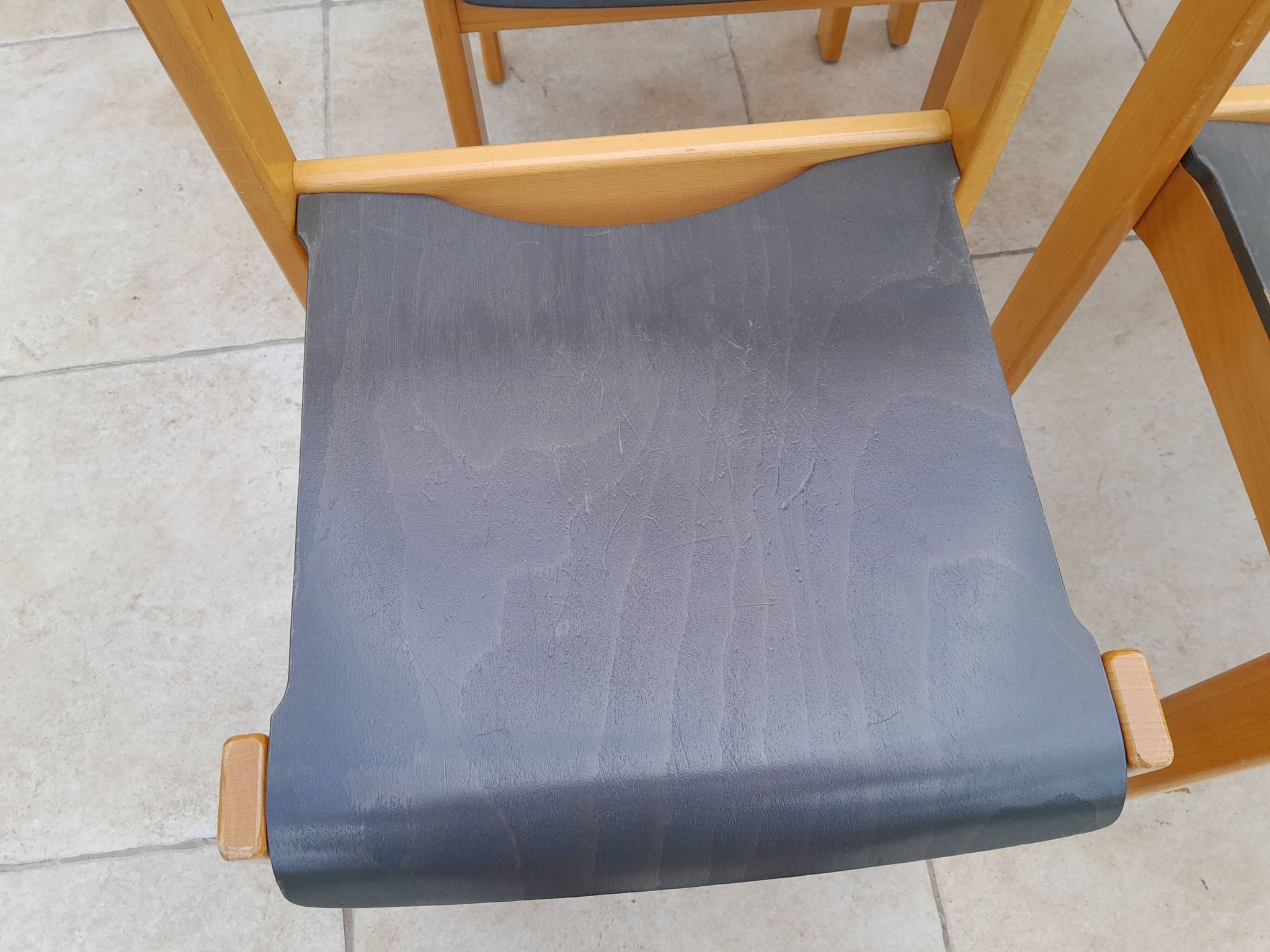 Lot 6 vintage chairs year 80