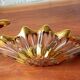 Mini golden glass coupe vintage style Bayel, pocket tray.