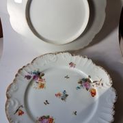 22 plates of antique porcelain Limoge tables
