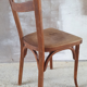 Baumann bistro chair No.19, medium oak, vintage, 50s