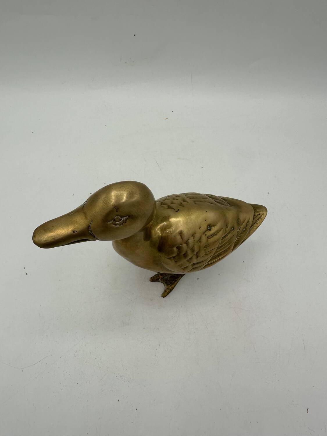 Vintage brass duck