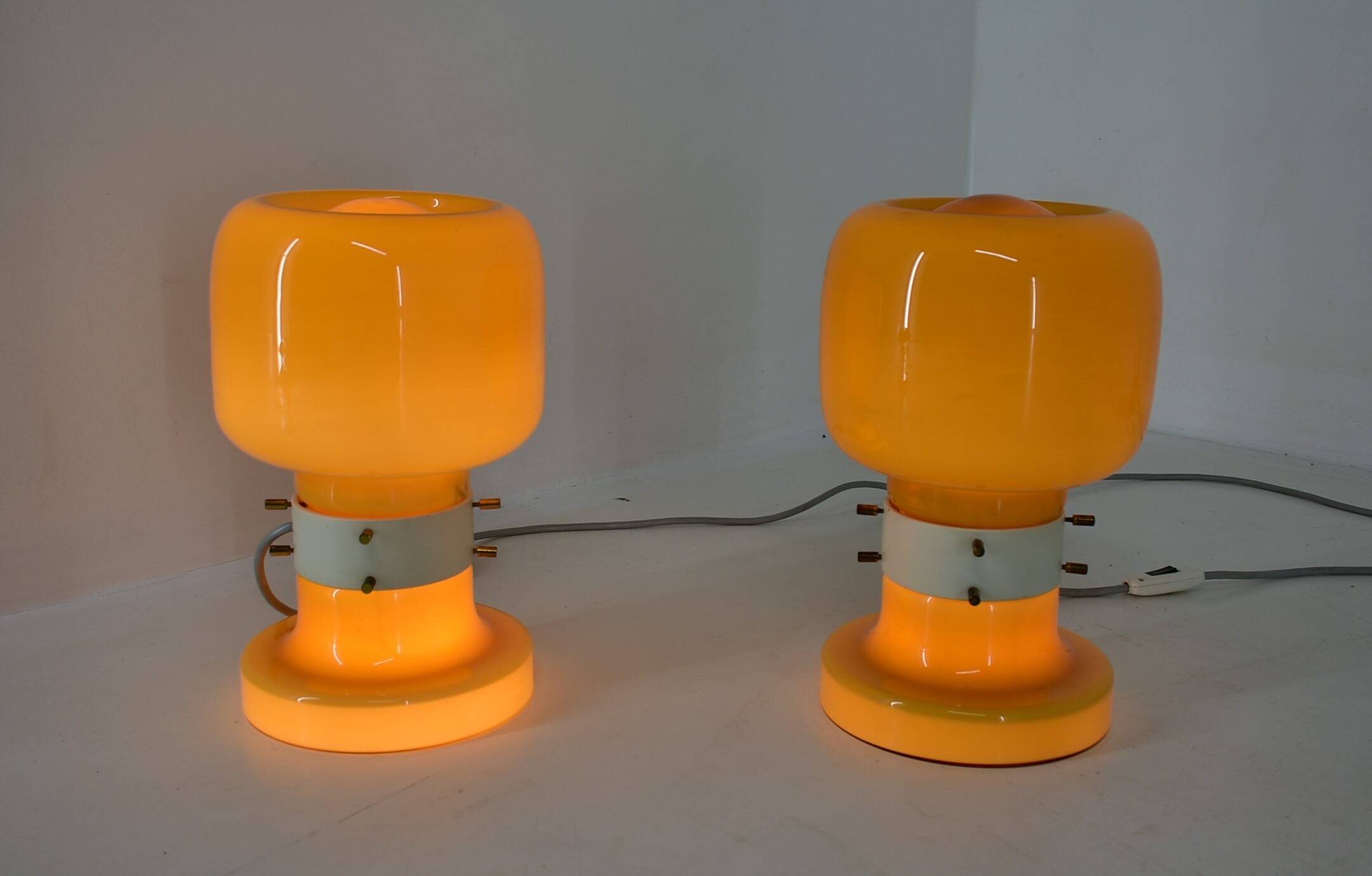 Pair of Midcentury Table Lamps by Zbyněk Hřivnáč, Equipment Hotel Praha, 1960s