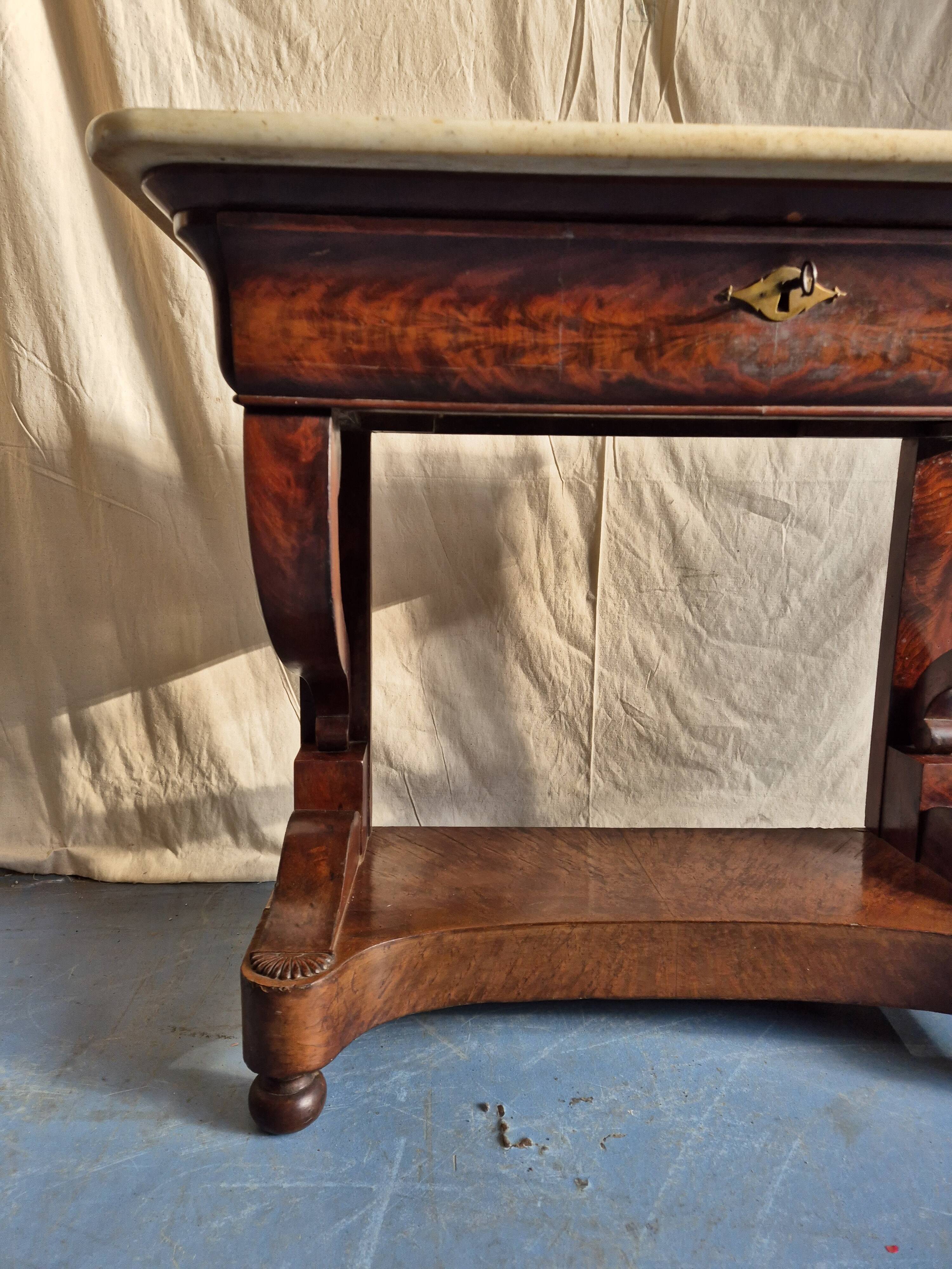 Mahogany console