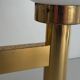 Double opal glass and heavy brass, large minimalist cinema wall light, 1960s, Germany