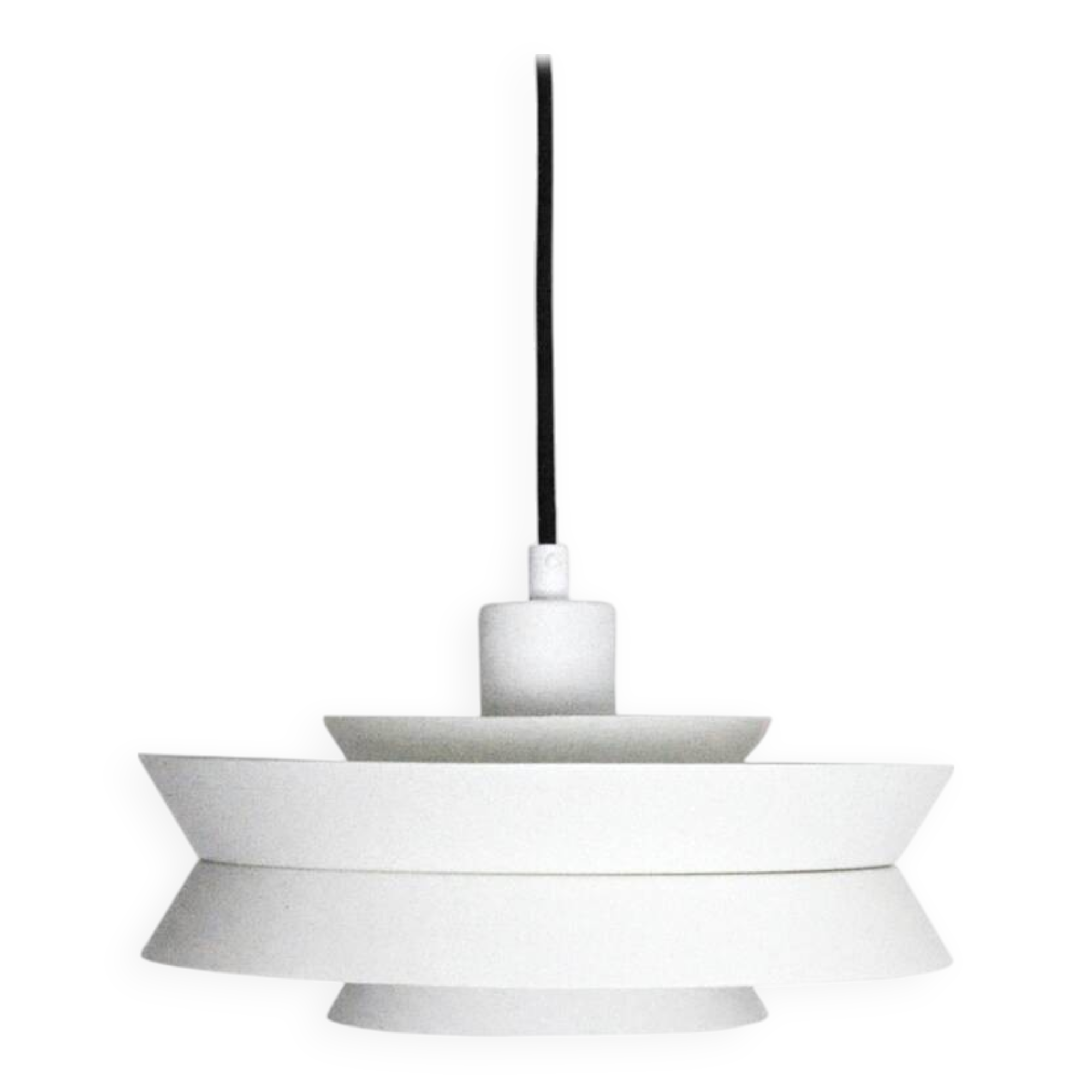 White Trava Pendant Lamp by Carl Thore for Granhaga, Sweden 1960s