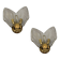 Brass Glass Sconces Set of 2 1970’s