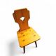 4 x chaises folk / Tyroler / en pin / 1970