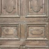 Large fir entrance door from the early 20th century