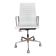 Fauteuil de Bureau Eames EA 119 Cuir Blanc (Herman Miller / Vitra 1970)