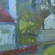 Vintage Landscape Painting“Paysage aux Robinson” By Svan Grandin 1906-1982