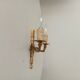 Vintage wall sconce in gilded brass, Empire style.