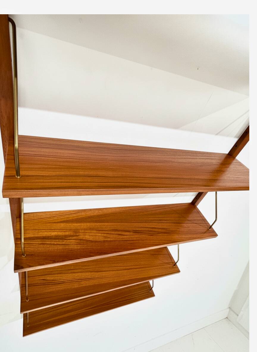 Vintage Modular Teak Wall Shelf System - Romain B.