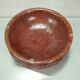 Vintage coffee table with a glass top and a terracotta base, 20th century.