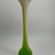 Large vintage Murano style blown glass corolla vase