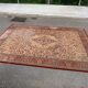Large industrial Persian carpet in burgundy wool, carpet sample 250x350cm.