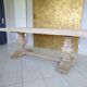 Table monastère en chêne rénovée