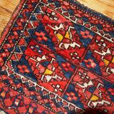 Carpet Uzbek 42 cm x 48cm 1870 s