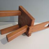 Low stool with backrest Belgium 1970s