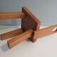 Low stool with backrest Belgium 1970s