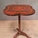 Polylobed gueridon in marquetry