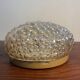 Ceiling light, wall light, bubble, amber glass, 70s