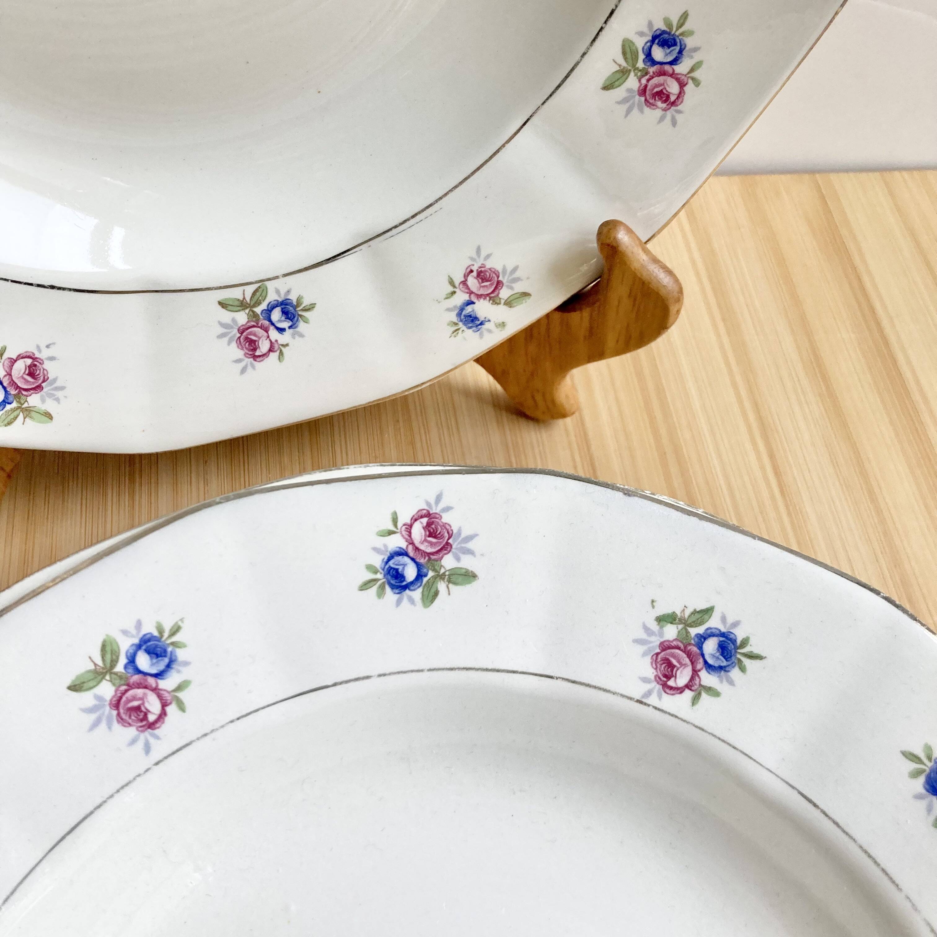 6 Digoin soup plates