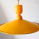Vintage yellow metal pendant light – 70s