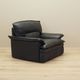 Leather armchair, Italian design, 1960s, production: Italy