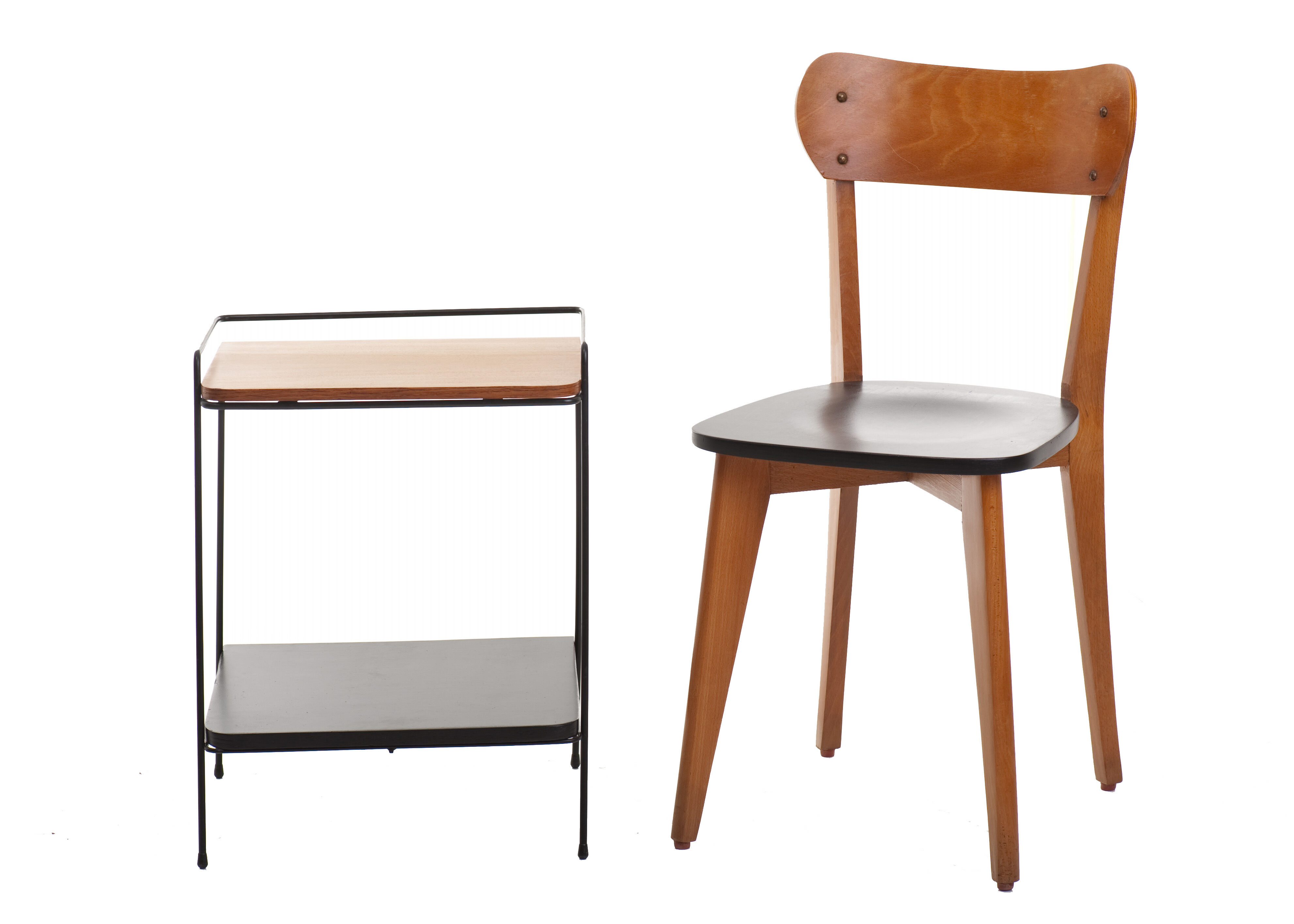 Bedside magazine rack shelf Vintage 1960