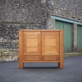 Solid wood sideboard from Regain, wooden storage unit with 2 doors and 2 drawers, living room furniture