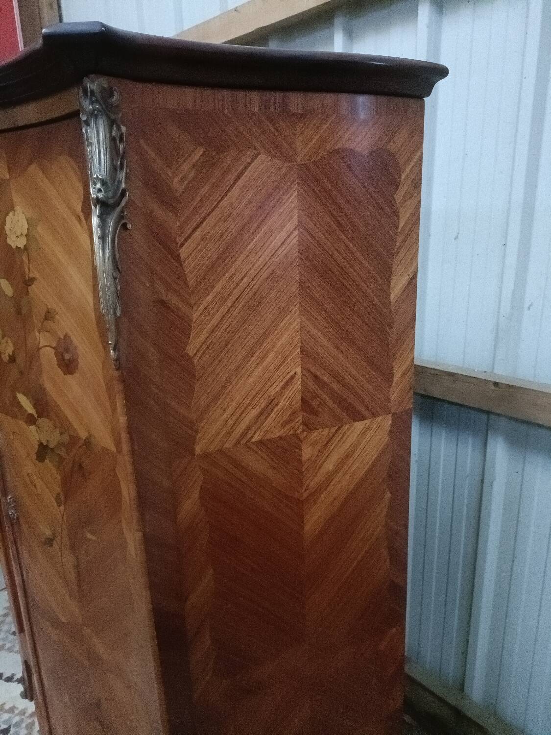 Rosewood inlaid cabinet