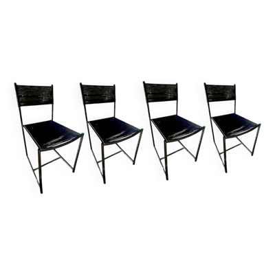 Lot de 4 chaises ''spaghetti'' par Giandomenico Belotti pour Alias