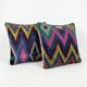 Set of 2 vintage Turkish cushion covers 61x61 cm