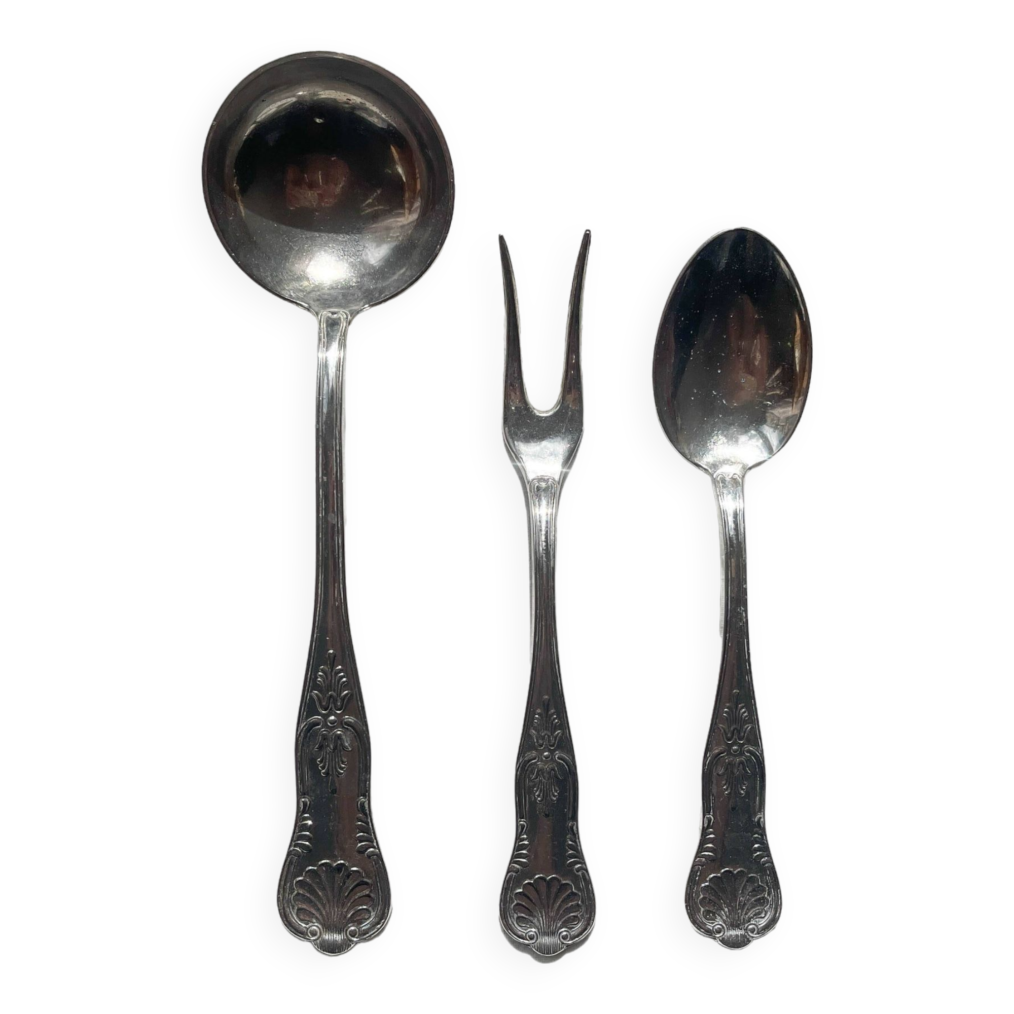 Vintage Rocaille style serving cutlery