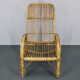 Fauteuil en rotin « French Riviera » des années 1950, Italie