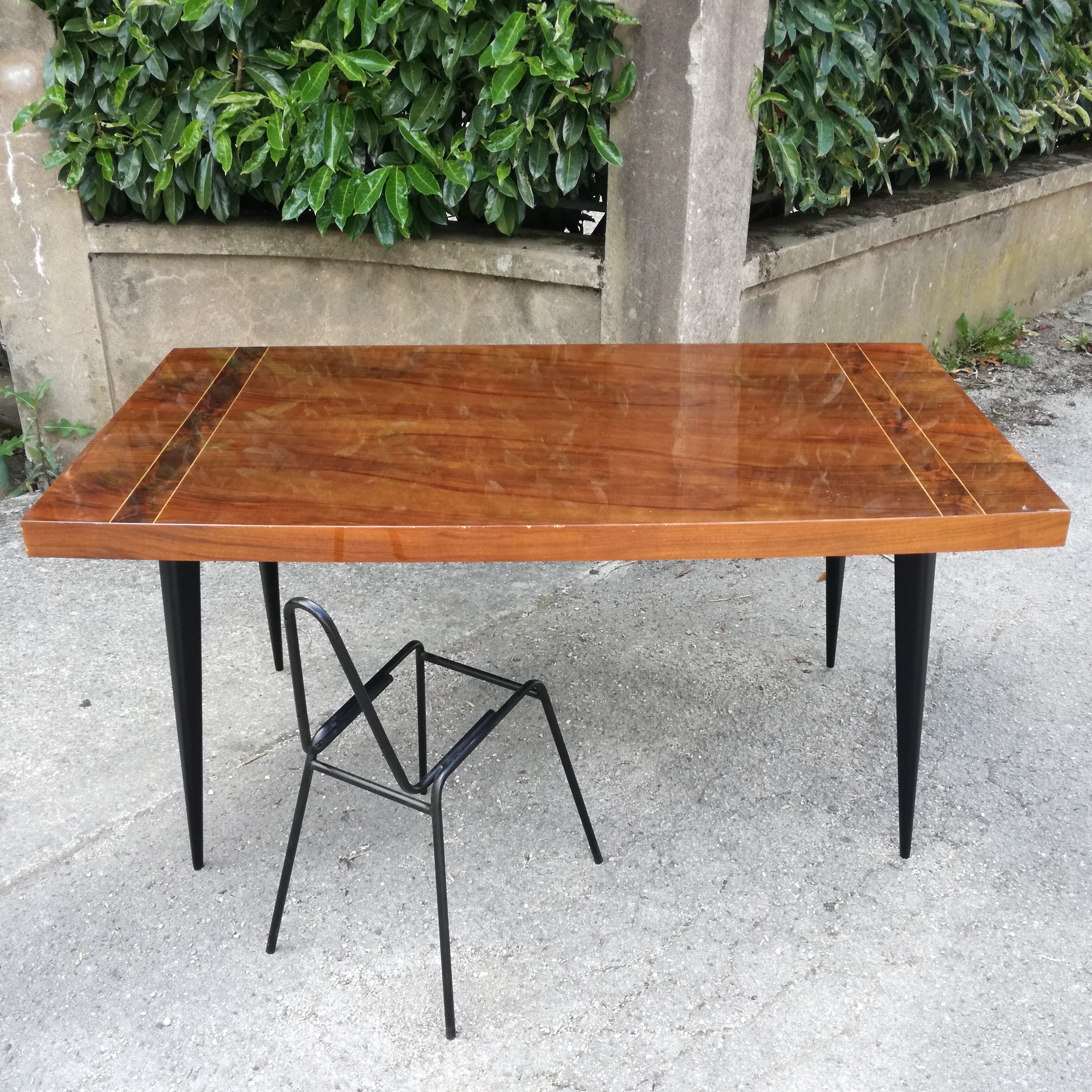 Walnut table 1950s