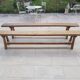 Paire de bancs de ferme 2m50