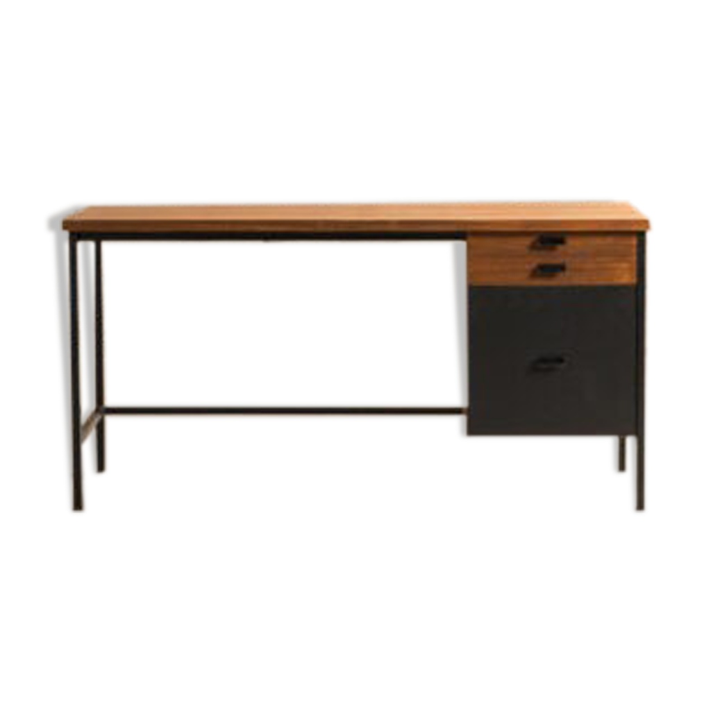 Bureau d'enfant en teck disposant d'une tablette, d'un tiroir et d'un ...