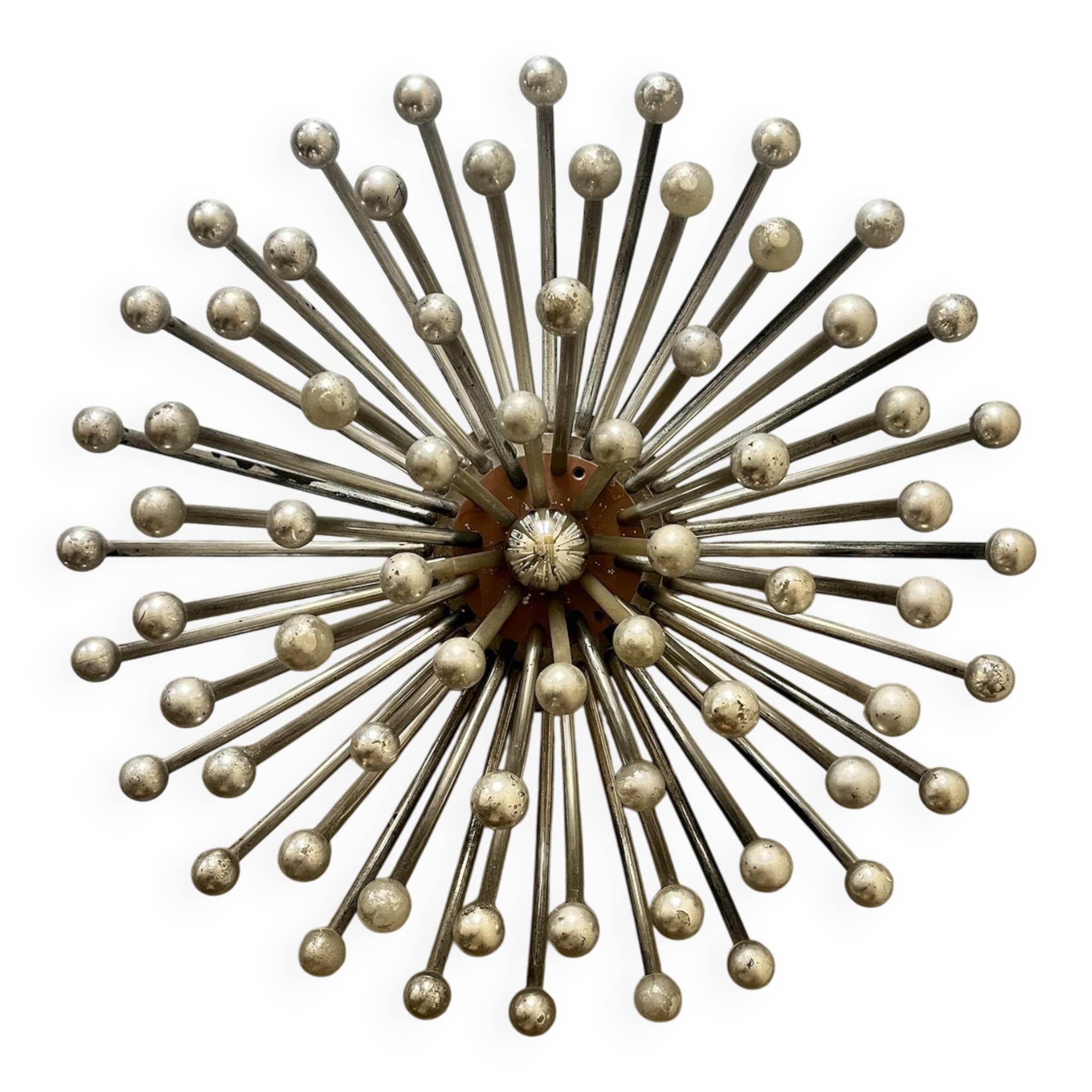 Pistillo wall or ceiling lamp in chrome by Valenti Luce, 1970s design